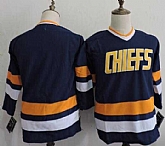 Customized Men's Hanson Brothers Blue Winter Classic Stitched Movie Jersey